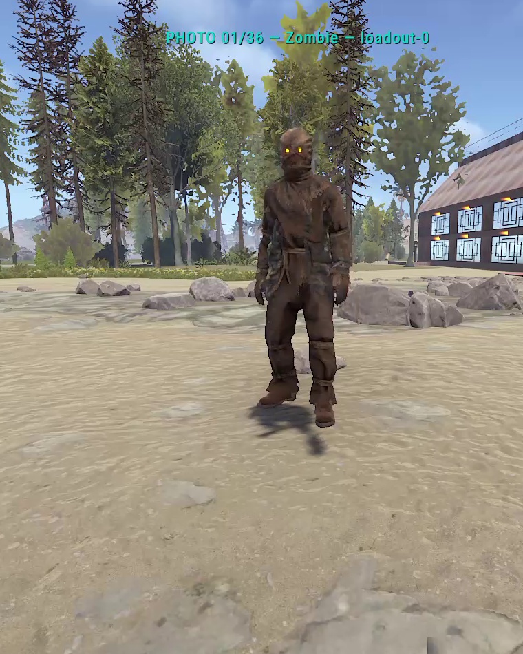 Actual in-game appearance of Original Zombie Variant 1
