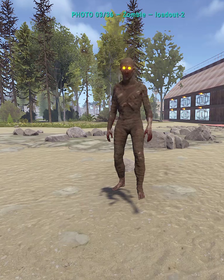 Actual in-game appearance of Original Zombie Variant 3