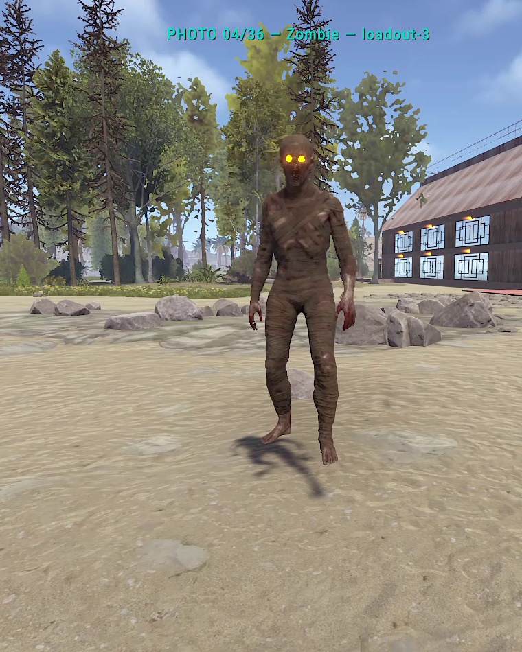 Actual in-game appearance of Original Zombie Variant 4