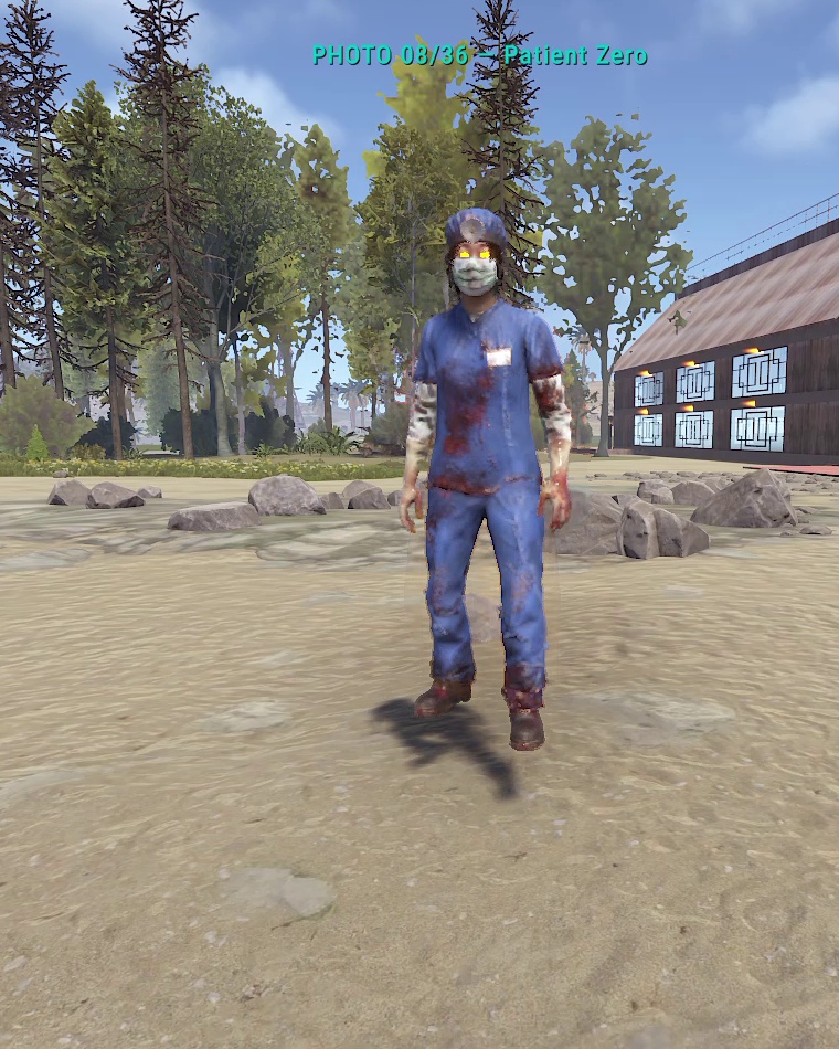 Actual in-game appearance of Patient Zero